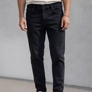 The Kooples Jeans Pirates Slim Black Button Fly Size 31 New